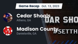 Recap: Cedar Shoals   vs. Madison County  2023