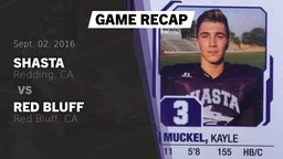 Recap: Shasta  vs. Red Bluff  2016