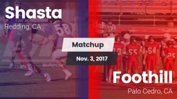 Matchup: Shasta  vs. Foothill  2017