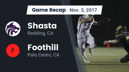 Recap: Shasta  vs. Foothill  2017