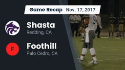 Recap: Shasta  vs. Foothill  2017
