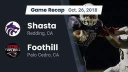 Recap: Shasta  vs. Foothill  2018