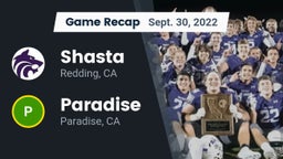 Recap: Shasta  vs. Paradise  2022