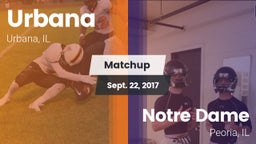 Matchup: Urbana  vs. Notre Dame  2017