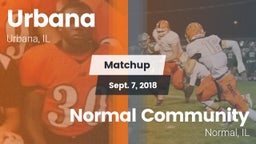 Matchup: Urbana  vs. Normal Community  2018