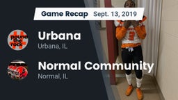 Recap: Urbana  vs. Normal Community  2019