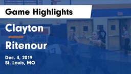 Clayton  vs Ritenour  Game Highlights - Dec. 4, 2019