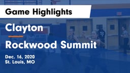 Clayton  vs Rockwood Summit  Game Highlights - Dec. 16, 2020