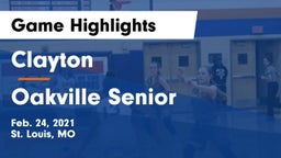Clayton  vs Oakville Senior  Game Highlights - Feb. 24, 2021