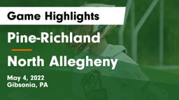 Pine-Richland  vs North Allegheny  Game Highlights - May 4, 2022