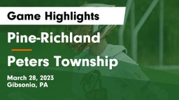 Pine-Richland  vs Peters Township  Game Highlights - March 28, 2023