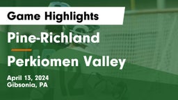 Pine-Richland  vs Perkiomen Valley  Game Highlights - April 13, 2024