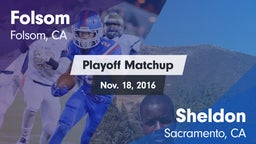 Matchup: Folsom  vs. Sheldon  2016