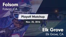 Matchup: Folsom  vs. Elk Grove  2016
