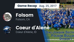 Recap: Folsom  vs. Coeur d'Alene  2017