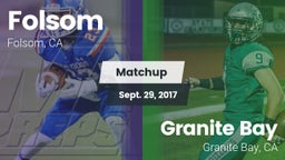 Matchup: Folsom  vs. Granite Bay  2017