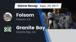 Recap: Folsom  vs. Granite Bay  2017