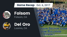 Recap: Folsom  vs. Del Oro  2017