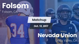Matchup: Folsom  vs. Nevada Union  2017