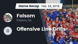 Recap: Folsom  vs. Offensive Line Drills 2018