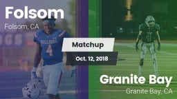 Matchup: Folsom  vs. Granite Bay  2018