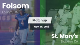 Matchup: Folsom  vs. St. Mary's  2018