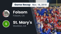 Recap: Folsom  vs. St. Mary's  2018