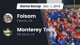 Recap: Folsom  vs. Monterey Trail  2018