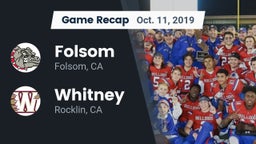 Recap: Folsom  vs. Whitney  2019