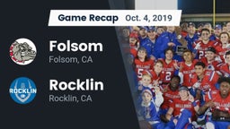 Recap: Folsom  vs. Rocklin  2019