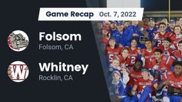 Recap: Folsom  vs. Whitney  2022