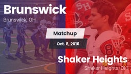 Matchup: Brunswick High vs. Shaker Heights  2016