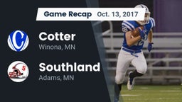 Recap: Cotter  vs. Southland  2017