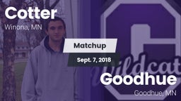 Matchup: Cotter  vs. Goodhue  2018