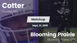 Matchup: Cotter  vs. Blooming Prairie  2018