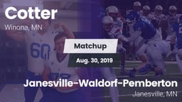 Matchup: Cotter  vs. Janesville-Waldorf-Pemberton  2019