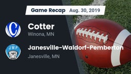 Recap: Cotter  vs. Janesville-Waldorf-Pemberton  2019