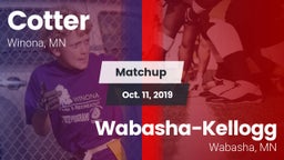 Matchup: Cotter  vs. Wabasha-Kellogg  2019