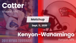 Matchup: Cotter  vs. Kenyon-Wanamingo  2020