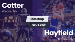 Matchup: Cotter  vs. Hayfield  2020