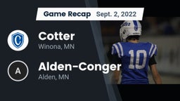 Recap: Cotter  vs. Alden-Conger  2022
