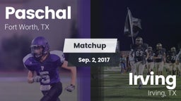 Matchup: Paschal  vs. Irving  2017