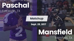 Matchup: Paschal  vs. Mansfield  2017