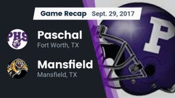 Recap: Paschal  vs. Mansfield  2017
