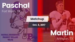 Matchup: Paschal  vs. Martin  2017
