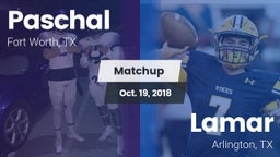 Matchup: Paschal  vs. Lamar  2018