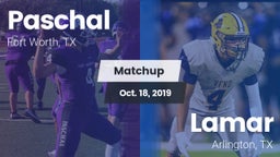 Matchup: Paschal  vs. Lamar  2019