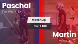 Matchup: Paschal  vs. Martin  2019