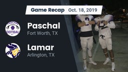 Recap: Paschal  vs. Lamar  2019