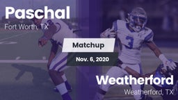 Matchup: Paschal  vs. Weatherford  2020